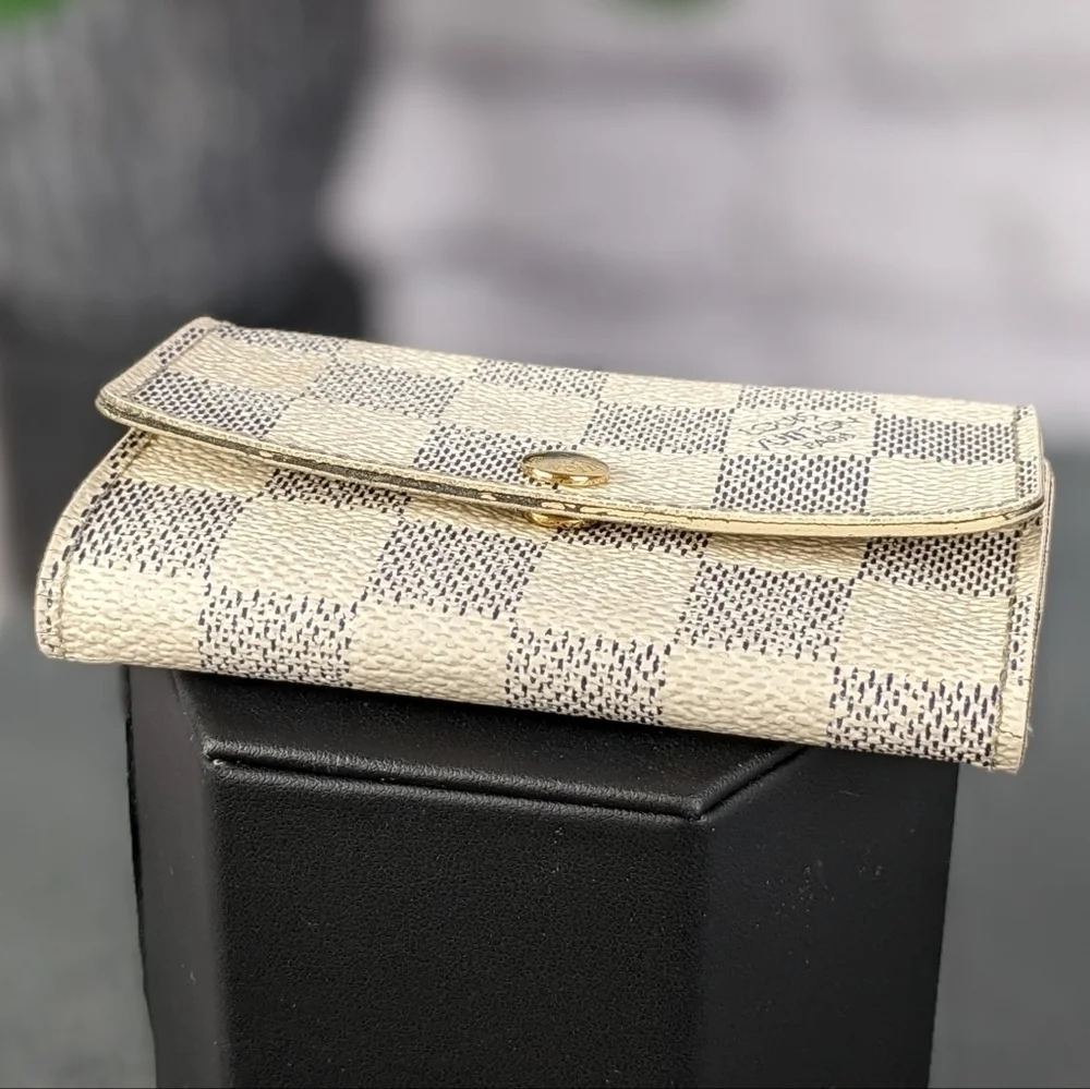 Louis Vuitton Damier Azur Multicles 6 Key Case wallet LV AUTHENTIC - Picture 4 of 16